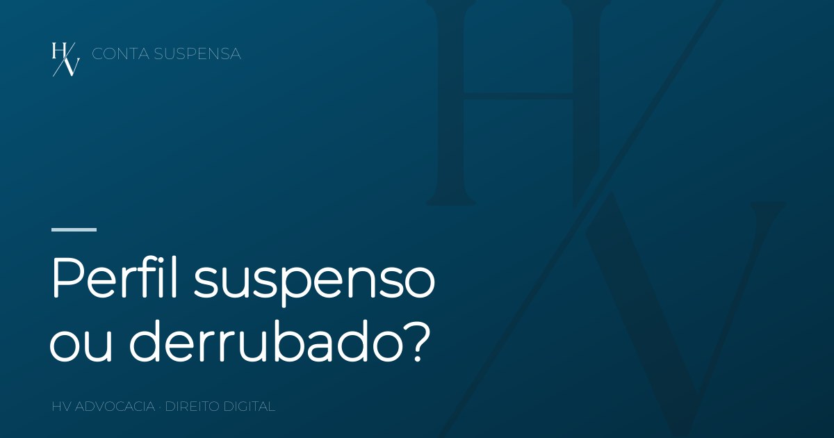 Perfil suspenso ou derrubado
